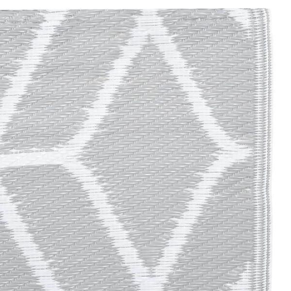 vidaXL Χαλί εξωτερικού χώρου ARAKIL γκρι 120x180 cm PP
