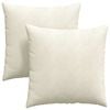 vidaXL &Mu;&alpha;&xi;&iota;&lambda;ά&rho;&iota; &Kappa;&alpha;&nu;&alpha;&pi;έ 2 pcs &Kappa;&rho;&epsilon;&mu; 80 x 80 cm &Upsilon;&phi;&alpha;&sigma;&mu;ά&tau;&iota;&nu;&omicron; &Kappa;&omicron;&rho;&nu;&tau;&omicron;&upsilon;&rho;ά