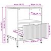 vidaXL Κομοδίνο με συρτάρι Λευκό 49 x 36 x 61 εκ Επεξεργασμένο ξύλο