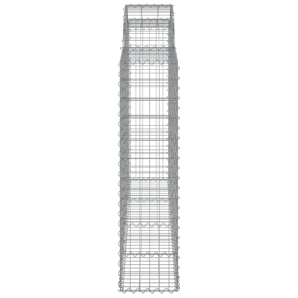 vidaXL Συρματοκιβώτια Τοξωτά 25 τεμ. 200x30x120/140 εκ. Γαλβαν. Ατσάλι