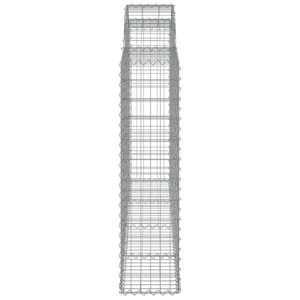 vidaXL Συρματοκιβώτια Τοξωτά 25 τεμ. 200x30x120/140 εκ. Γαλβαν. Ατσάλι