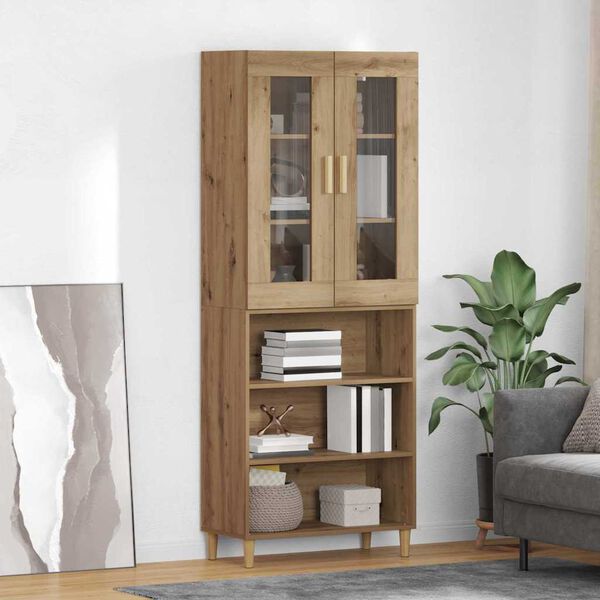 vidaXL Highboard Artisan Oak 69,5 x 34 x 180 &epsilon;&kappa;.