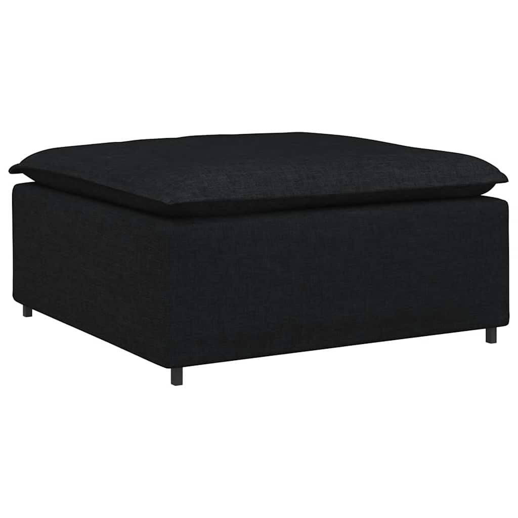 vidaXL Υποπόδιο Καναπέ Μαύρο 100 x 100 x 48 εκ.