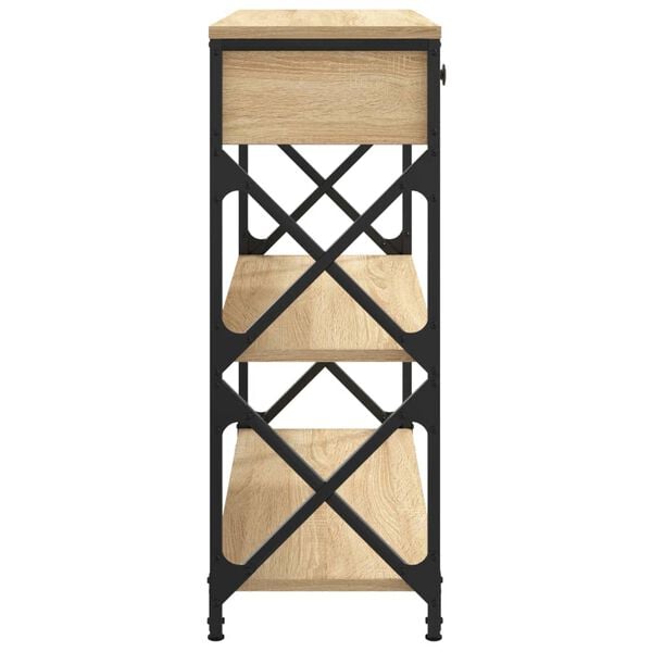vidaXL Τραπέζι Κονσόλα Sonoma Δρυς 75 x 28 x 75 εκ. Επεξεργασμένο Ξύλο
