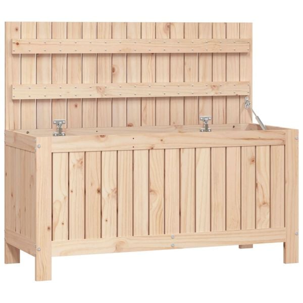 vidaXL Μπαούλο Αποθήκευσης Κήπου 76x42,5x54 εκ. Μασίφ Ξύλο Πεύκου