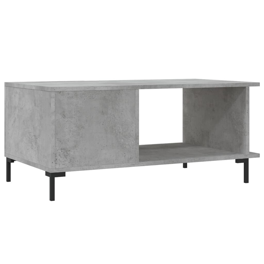 vidaXL Τραπεζάκι Σαλονιού Γκρι Σκυρ. 90x50x40 εκ. Επεξεργασμένο Ξύλο