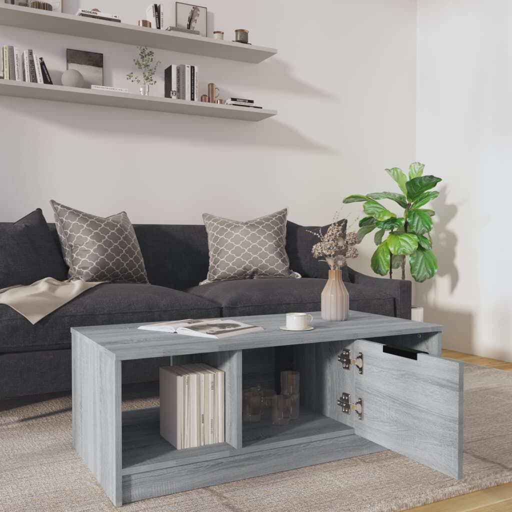 vidaXL Τραπεζάκι Σαλονιού Γκρι Sonoma 102x50x36 εκ. Επεξεργασμένο Ξύλο