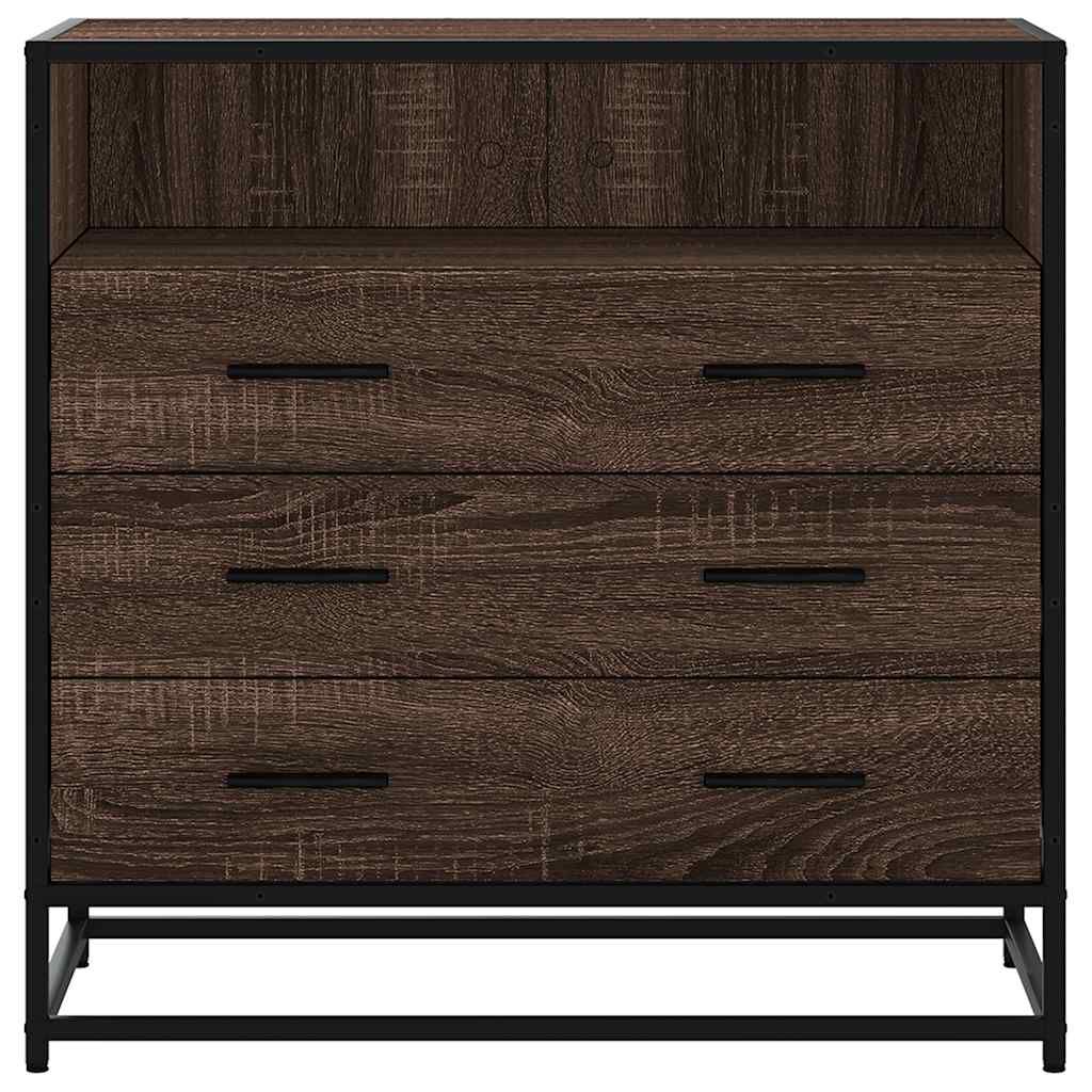 vidaXL Συρταριέρα Καφέ Δρυς 70x41x70 εκ. από Επεξεργασμένο Ξύλο