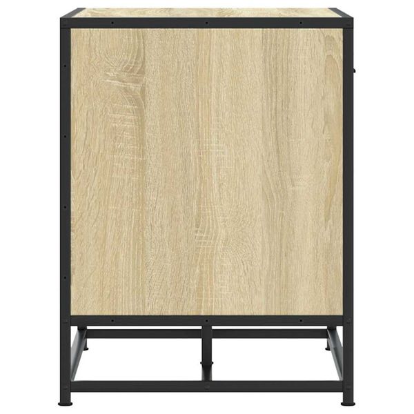 vidaXL Πάγκος παπουτσιών Δρυς sonoma 60x40x53,5 cm Επεξεργασμένο ξύλο