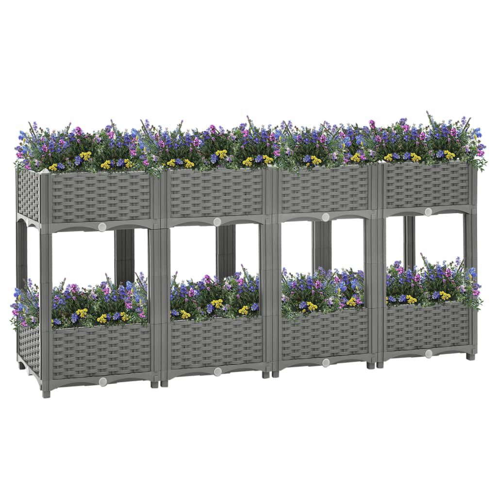 vidaXL Ζαρντινιέρα 160 x 40 x 71 εκ. από Πολυπροπυλένιο