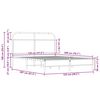vidaXL Πλαίσιο Κρεβατιού Χωρ. Στρώμα Sonoma Δρυς 120x200εκ. Επ. Ξύλο