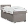 vidaXL &Kappa;&rho;&epsilon;&beta;ά&tau;&iota; Boxspring &mu;&epsilon; &Sigma;&tau;&rho;ώ&mu;&alpha; Taupe 90x200 &epsilon;&kappa;. &Upsilon;&phi;&alpha;&sigma;&mu;ά&tau;&iota;&nu;&omicron;