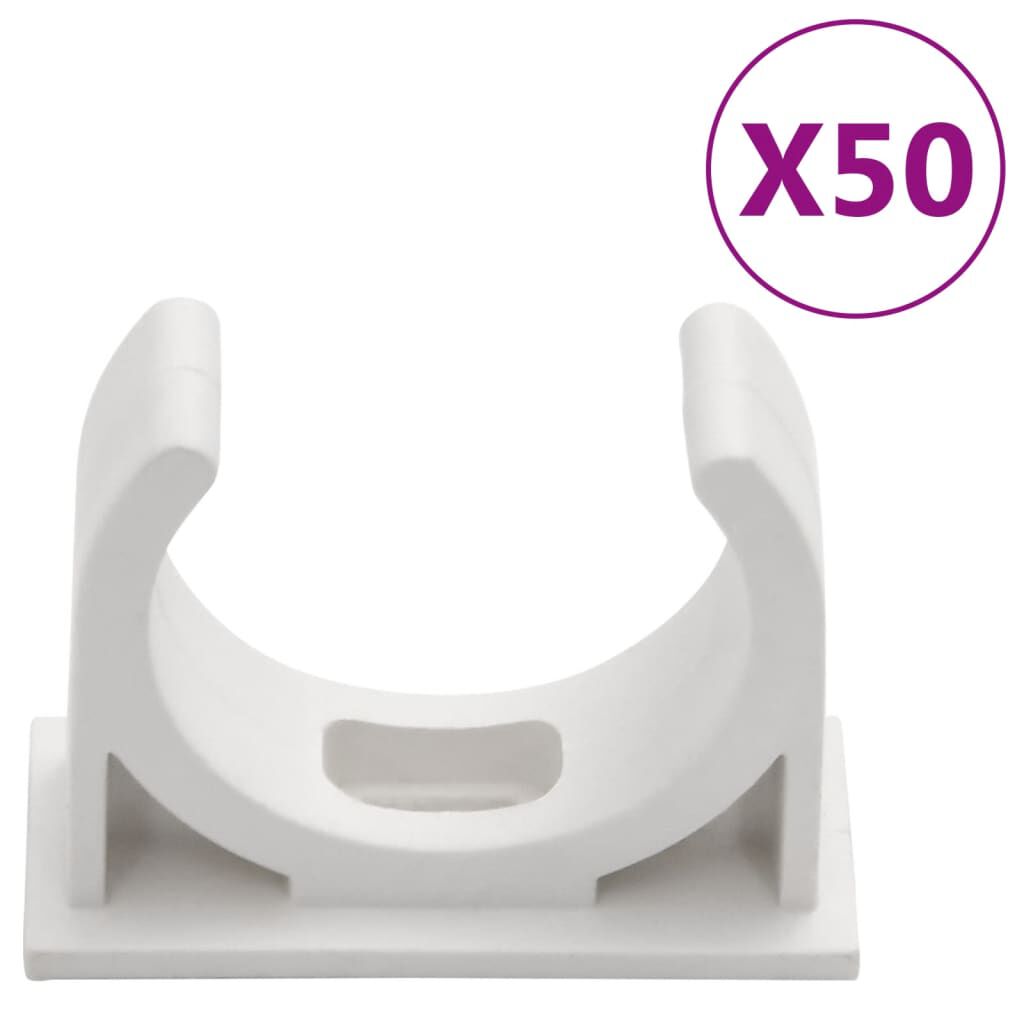 vidaXL Κανάλι Καλωδίων με Κλιπ Ø30 χιλ. 30 μ. από PVC