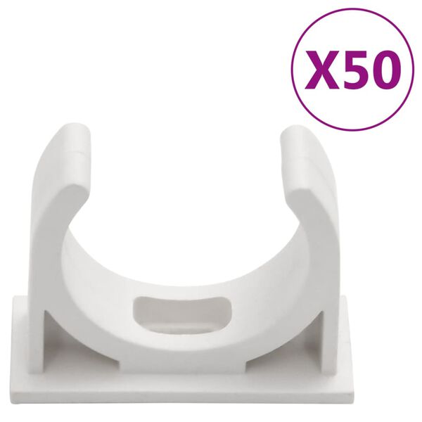 vidaXL Κανάλι Καλωδίων με Κλιπ Ø30 χιλ. 30 μ. από PVC