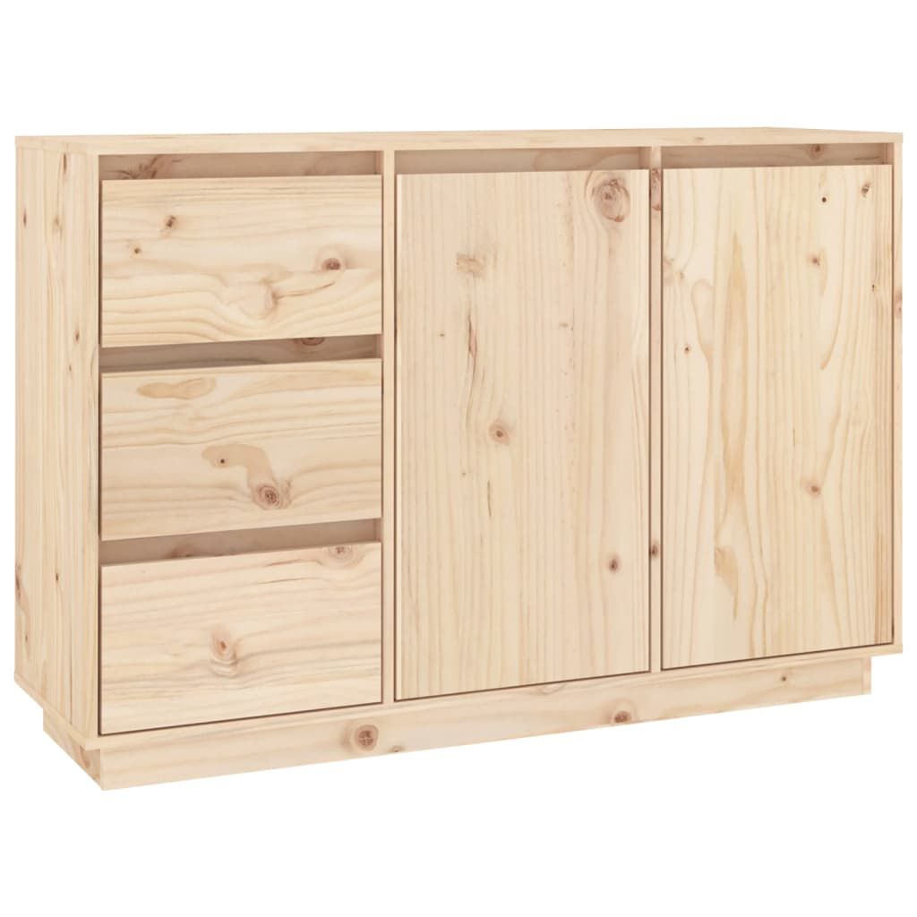 vidaXL Ντουλάπι 111x34x75 εκ. από Μασίφ Ξύλο Πεύκου