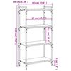 vidaXL Βιβλιοθήκη 4 Επιπέδων Sonoma Δρυς 60x30x120 εκ. Επεξεργ. Ξύλο