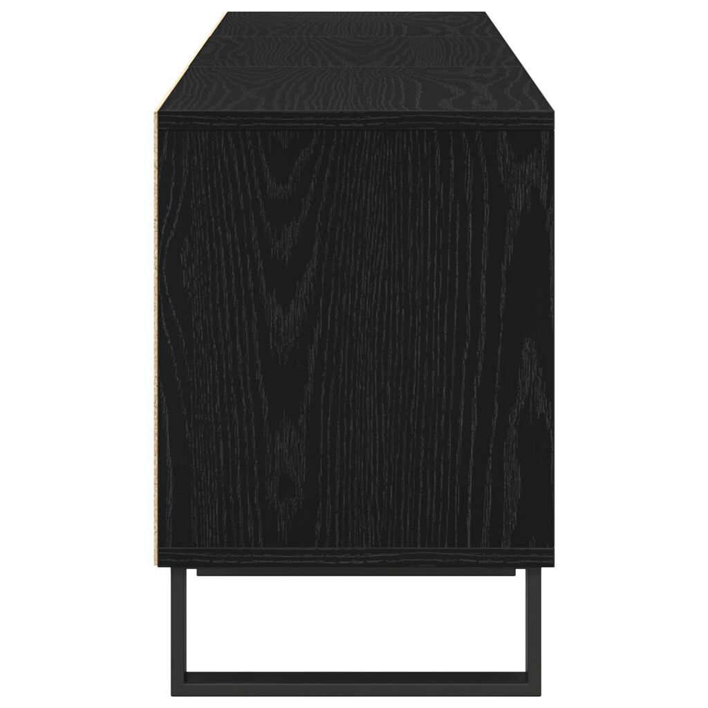 vidaXL Τηλεοπτική Βάση Μαύρη Ξυλεία 150x30x44,5 εκ. Επεξεργασμένο Ξύλο