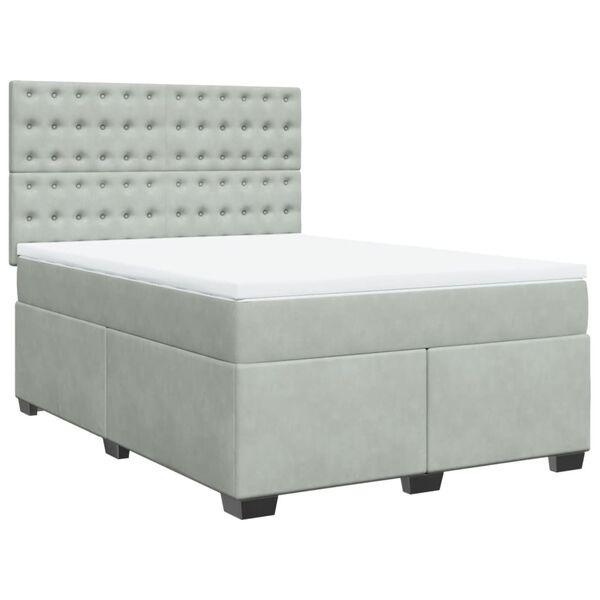 vidaXL &Kappa;&rho;&epsilon;&beta;ά&tau;&iota; Boxspring &mu;&epsilon; &Sigma;&tau;&rho;ώ&mu;&alpha; &Alpha;&nu;&omicron;&iota;&chi;&tau;ό &Gamma;&kappa;&rho;&iota; 140x200 &epsilon;&kappa;. &Beta;&epsilon;&lambda;&omicron;ύ&delta;&iota;&nu;&omicron;
