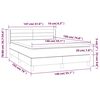 vidaXL &Kappa;&rho;&epsilon;&beta;ά&tau;&iota; Boxspring &mu;&epsilon; &Sigma;&tau;&rho;ώ&mu;&alpha; &Kappa;&rho;&epsilon;&mu; 140x190 &epsilon;&kappa;. &Upsilon;&phi;&alpha;&sigma;&mu;ά&tau;&iota;&nu;&omicron;