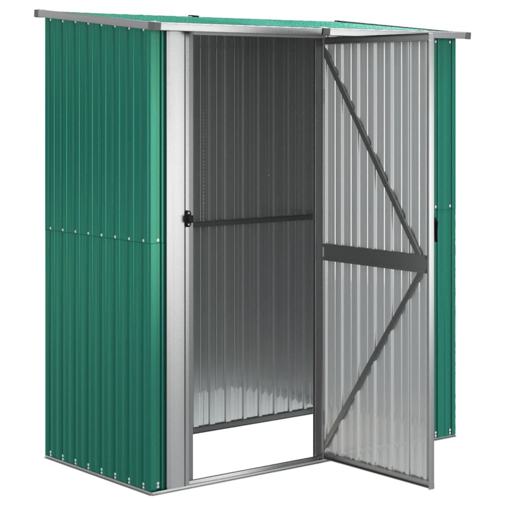 vidaXL Αποθήκη Κήπου Πράσινη 180,5x97x209,5 εκ. από Γαλβαν. Ατσάλι