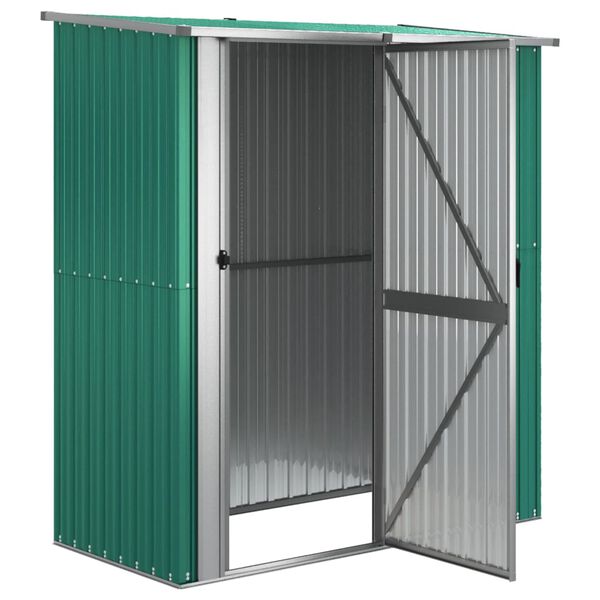 vidaXL Αποθήκη Κήπου Πράσινη 180,5x97x209,5 εκ. από Γαλβαν. Ατσάλι