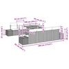vidaXL Σετ Καναπέ Κήπου με αποθήκευση 9 pcs Μαύρο Πολυ ράταν