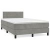 vidaXL &Kappa;&rho;&epsilon;&beta;ά&tau;&iota; Boxspring &mu;&epsilon; &Sigma;&tau;&rho;ώ&mu;&alpha; & LED &Alpha;&nu;.&Gamma;&kappa;&rho;&iota; 120x190&epsilon;&kappa;. &Beta;&epsilon;&lambda;&omicron;ύ&delta;&iota;&nu;&omicron;