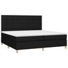 vidaXL &Kappa;&rho;&epsilon;&beta;ά&tau;&iota; Boxspring &mu;&epsilon; &Sigma;&tau;&rho;ώ&mu;&alpha; & LED &Mu;&alpha;ύ&rho;&omicron; 200x200 &epsilon;&kappa;. &Upsilon;&phi;&alpha;&sigma;&mu;ά&tau;&iota;&nu;&omicron;