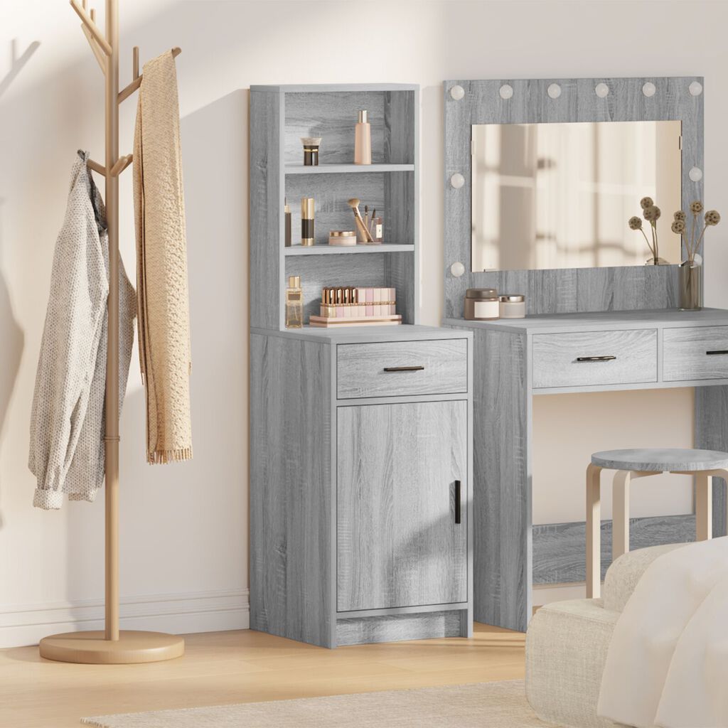 vidaXL Υψηλό Ντουλάπι Γκρι Sonoma 40x41x135 εκ. Επεξεργασμένο Ξύλο