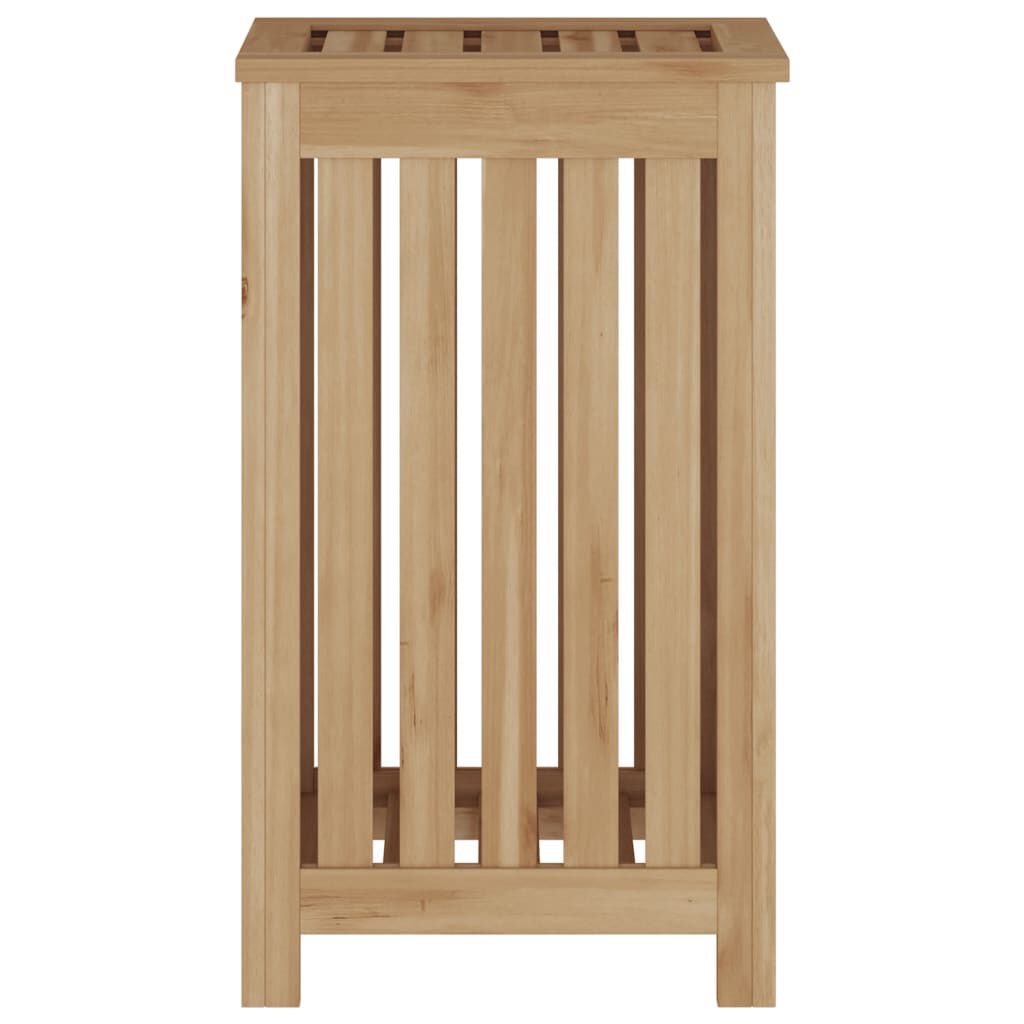 vidaXL Καλάθι Άπλυτων 35 x 25 x 60 εκ. από Μασίφ Ξύλο Teak
