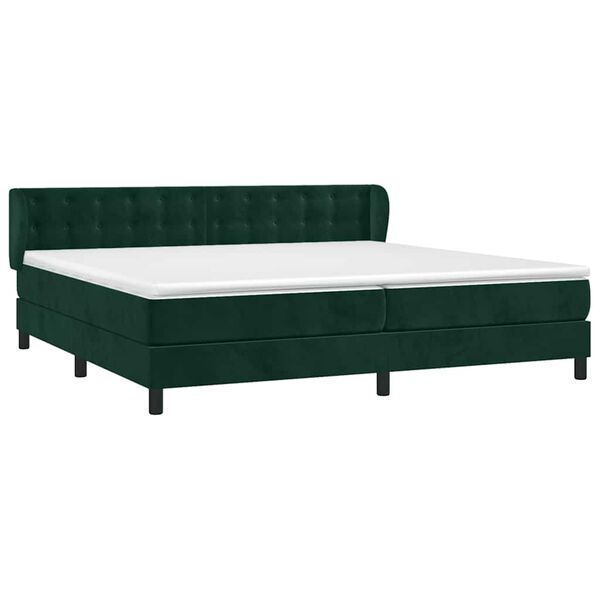 vidaXL &Kappa;&rho;&epsilon;&beta;ά&tau;&iota; Boxspring &mu;&epsilon; &Sigma;&tau;&rho;ώ&mu;&alpha; &Sigma;&kappa;&omicron;ύ&rho;&omicron; &Pi;&rho;ά&sigma;&iota;&nu;&omicron; 200x200&epsilon;&kappa;. &Beta;&epsilon;&lambda;&omicron;ύ&delta;&iota;&nu;&omicron;