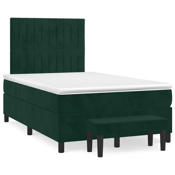 vidaXL &Kappa;&rho;&epsilon;&beta;ά&tau;&iota; Boxspring &mu;&epsilon; &Sigma;&tau;&rho;ώ&mu;&alpha; &Sigma;&kappa;&omicron;ύ&rho;&omicron; &Pi;&rho;ά&sigma;&iota;&nu;&omicron; 120x190&epsilon;&kappa;. &Beta;&epsilon;&lambda;&omicron;ύ&delta;&iota;&nu;&omicron;