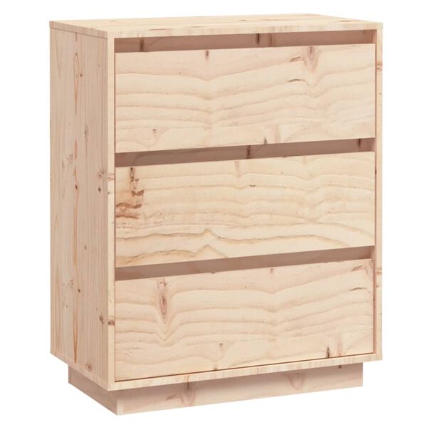 vidaXL Συρταριέρα 60 x 34 x 75 εκ. από Μασίφ Ξύλο Πεύκου