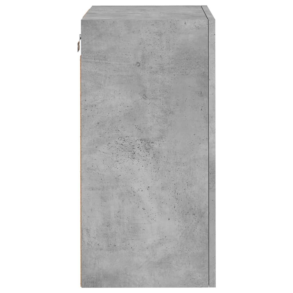 vidaXL Έπιπλο Τοίχου Τηλεόρασης Γκρι Σκυρ. 40,5x30x60 εκ. Επεξ. Ξύλο