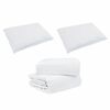 vidaXL Set Παπλώματος Χειμώνα με μαξιλάρι 3 pcs Λευκό 240 x 220 cm