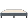 vidaXL Box Spring Κρεβάτι χωρίς στρώμα Σκούρο γκρι Βελούδινο