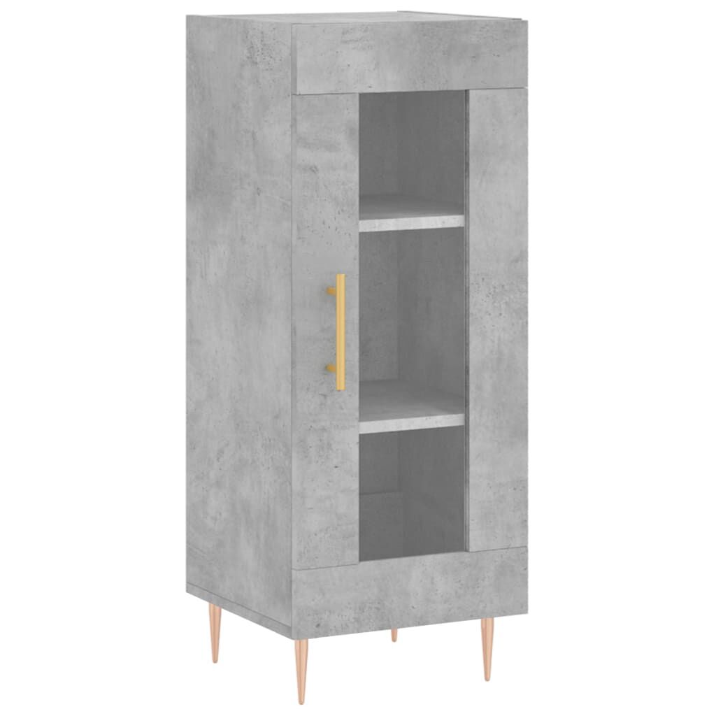 vidaXL Ντουλάπι Γκρι Σκυροδέματος 34,5x34x180 εκ. Επεξεργασμένο Ξύλο