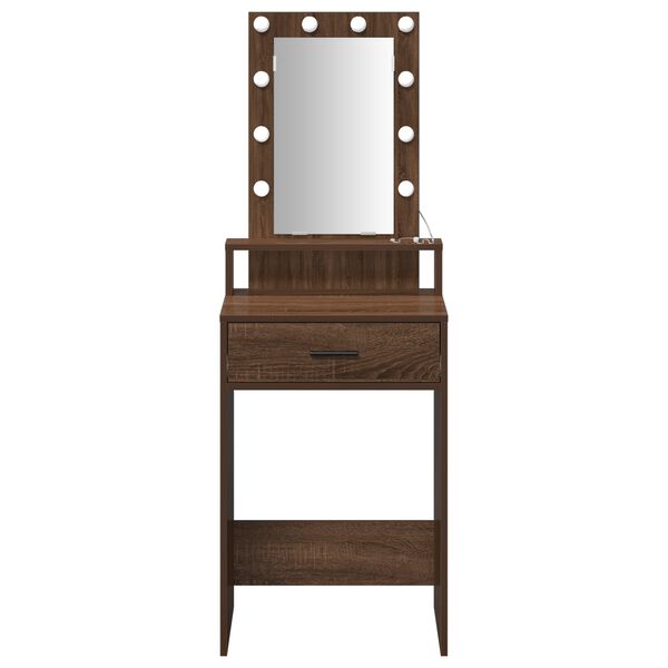 vidaXL Τραπέζι περιποίησης Καφέ 50 x 41 x 140 εκ. Επεξεργασμένο ξύλο