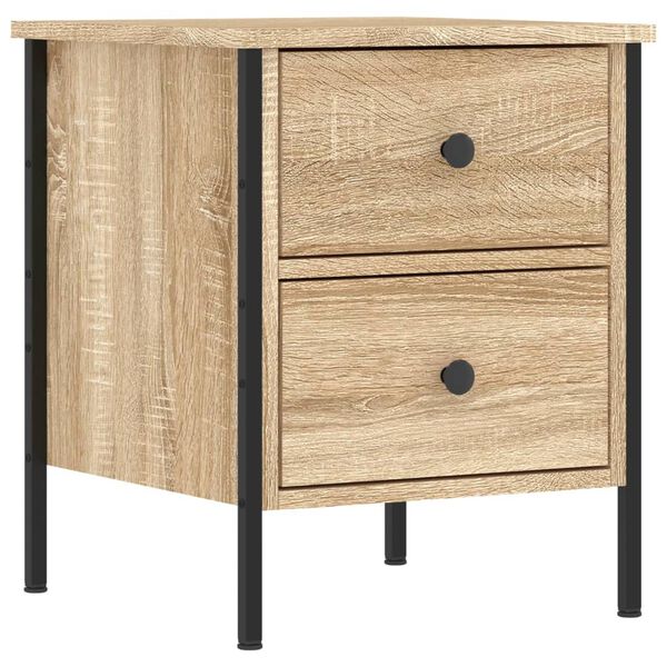 vidaXL Κομοδίνα 2 Τεμ. Sonoma Δρυς 40x42x50 εκ. από Επεξεργασμένο Ξύλο