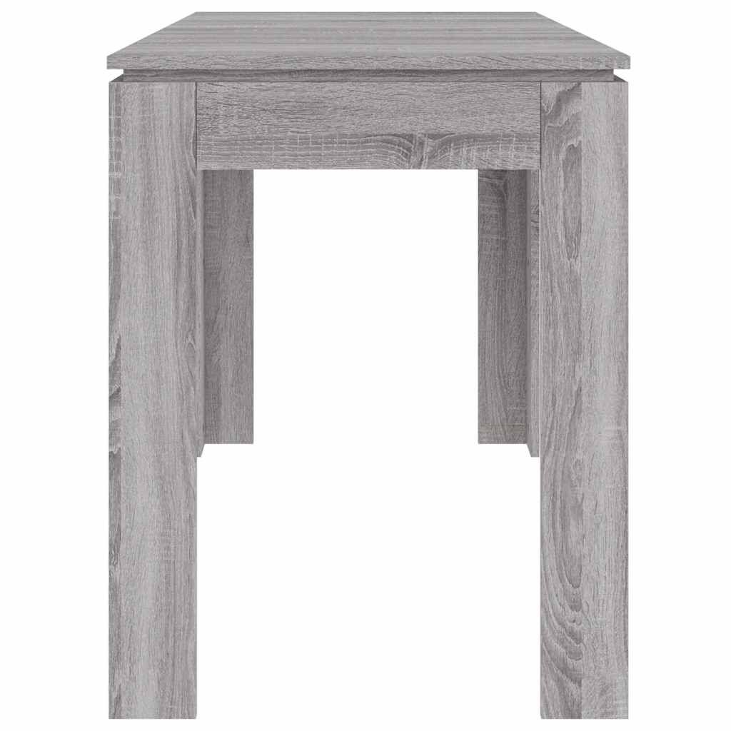 vidaXL Τραπεζαρία Γκρι Sonoma 120 x 60 x 76 εκ. από Επεξεργασμένο Ξύλο