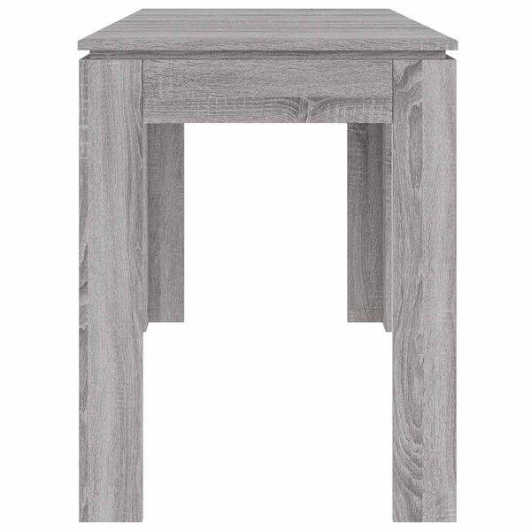 vidaXL Τραπεζαρία Γκρι Sonoma 120 x 60 x 76 εκ. από Επεξεργασμένο Ξύλο
