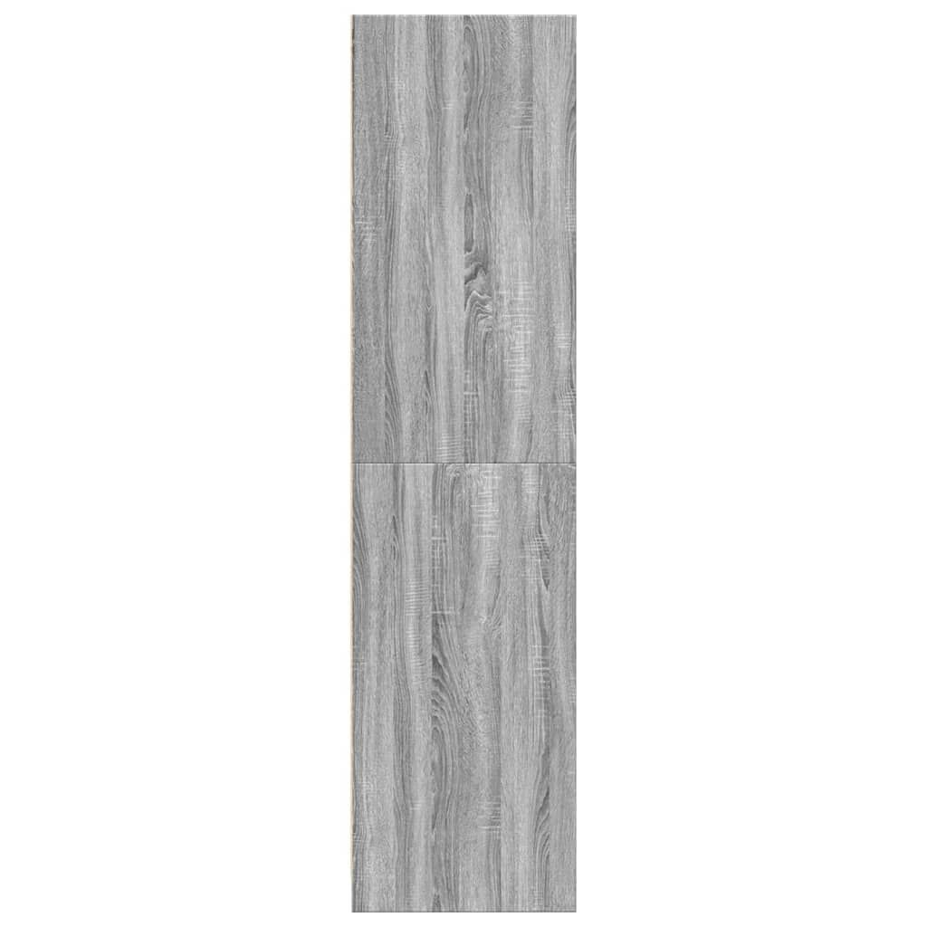 vidaXL Ντουλάπα Γκρι Sonoma 30x50x200 εκ. από Επεξεργασμένο Ξύλο