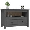 vidaXL Έπιπλο Τηλεόρασης Γκρι 79x35x52 εκ. από Μασίφ Ξύλο Πεύκου