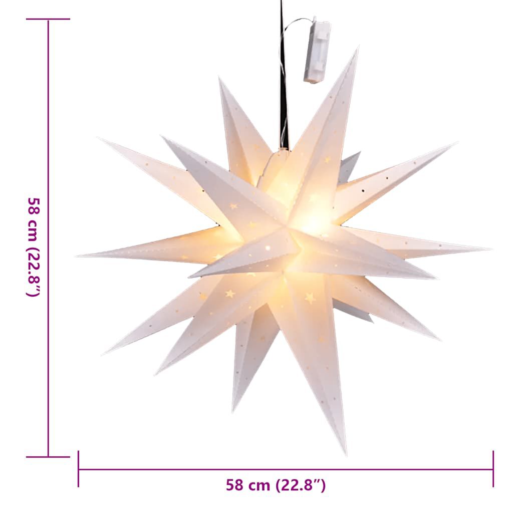 HI Χριστουγεννιάτικο Φανάρι σε Σχήμα Αστέρι LED 58 εκ.