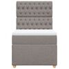vidaXL &Kappa;&rho;&epsilon;&beta;ά&tau;&iota; Boxspring &mu;&epsilon; &Sigma;&tau;&rho;ώ&mu;&alpha; Taupe 90x200 &epsilon;&kappa;. &Upsilon;&phi;&alpha;&sigma;&mu;ά&tau;&iota;&nu;&omicron;