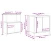 vidaXL Σετ Επίπλων Μπάνιου με ράφι 5 pcs Βελανιδιά Σονομά και Μαύρο