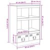 vidaXL Ντουλάπι Μαύρο 67x39x95 εκ. από Ατσάλι