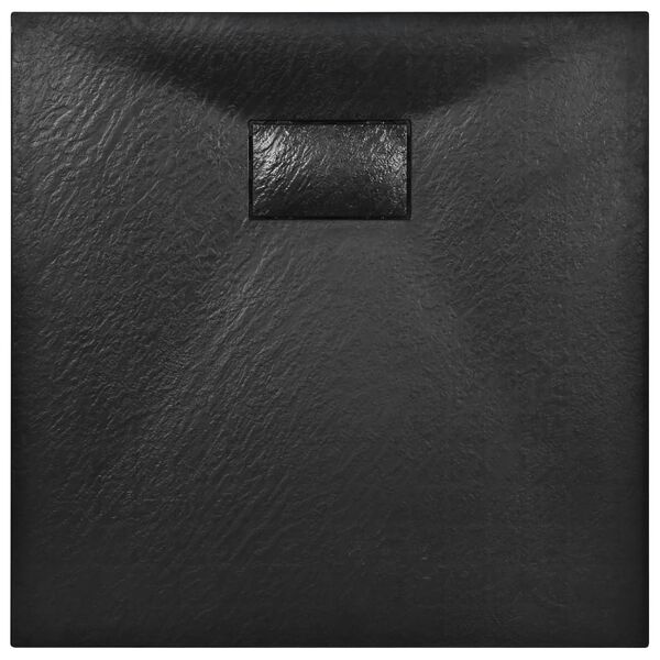 vidaXL Βάση Ντουζιέρας Μαύρη 90 x 90 εκ. από SMC