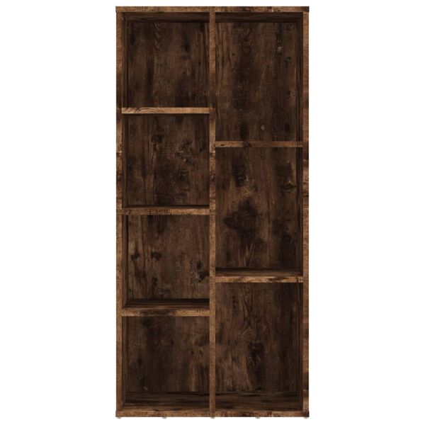 vidaXL Βιβλιοθήκη Καπνιστή Δρυς 50 x 25 x 106 εκ.