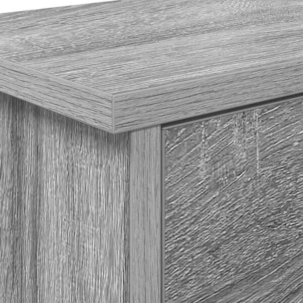 vidaXL Τοίχου Κρεμάστρα Γκρι sonoma 80 x 20 x 30 cm Επεξεργασμένο ξύλο
